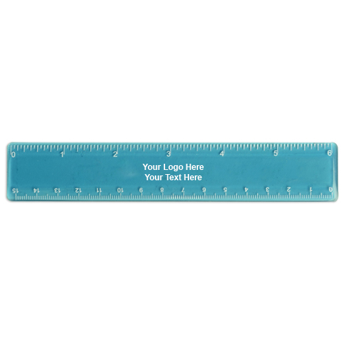 6 Inch Custom Rulers with standard and Metric Scales