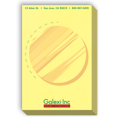 Custom Logo Imprinted Yellow Sticky Notes