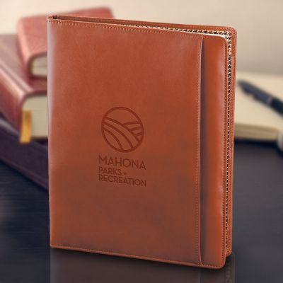 Custom Printed Cutter And Buck Leather Writing Pads