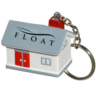 House Shaped Stress Reliever Keychains