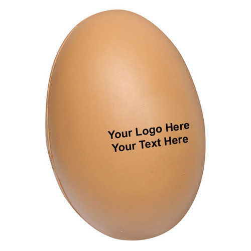 Custom Logo Imprinted Egg Shaped Stress Relievers