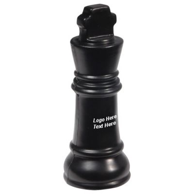 Custom Printed King Chess Piece Shaped Stress Relievers