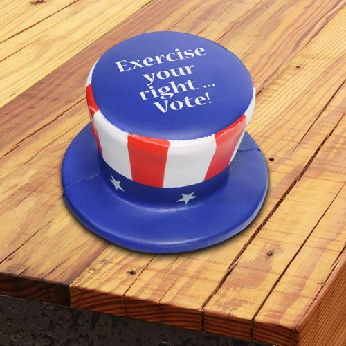 Custom Printed Uncle Sam Hat Stress Relievers