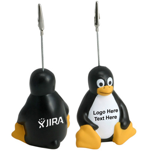Personalized Sitting Penguin Memo Holder