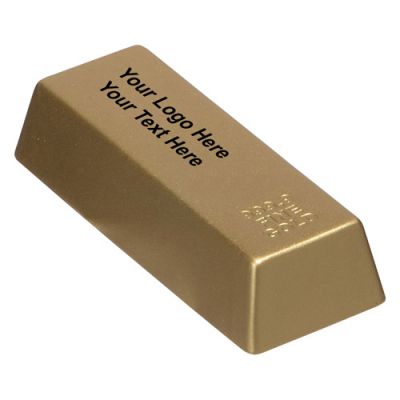 Custom Printed Gold Bar Stress Relievers