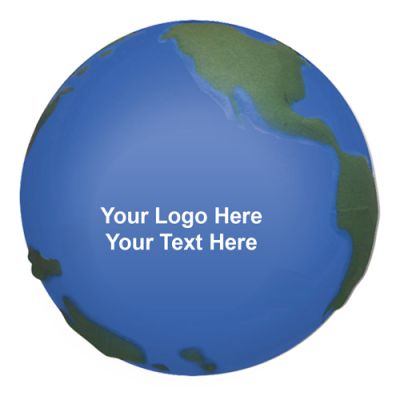 Logo Imprinted Globe Stress Reliever