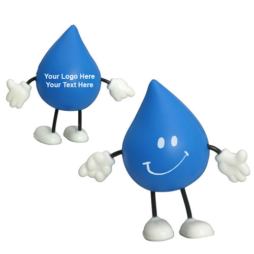 Logo Imprinted Droplet Figure Stress Relievers