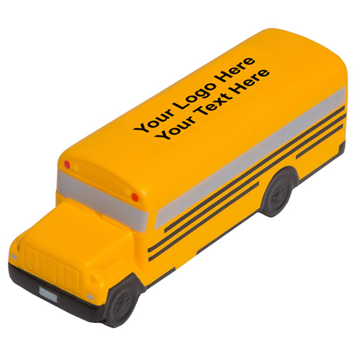 Personalized Conventional School Bus Shaped Stress Relievers