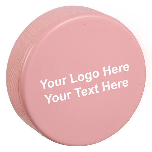 Promotional Logo Hockey Puck Stress Relievers