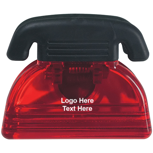 Logo Imprinted Telephone Shape Clips - Best Value