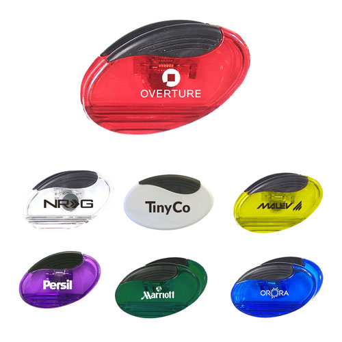 Personalized Jumbo Size Oval Magnetic Memo Clip Holder
