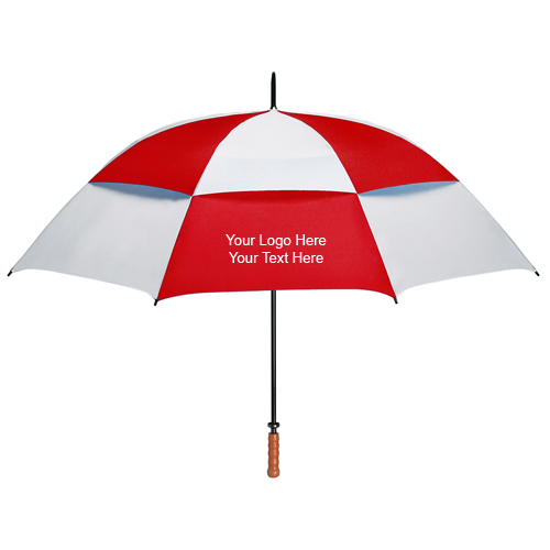 68 Inch Arc Vented Custom Windproof Umbrellas
