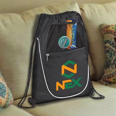 Personalized Polypropylene Drawstring Cinch Backpacks