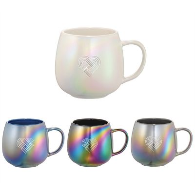 15 Oz Promotional Iridescent Ceramic Mugs