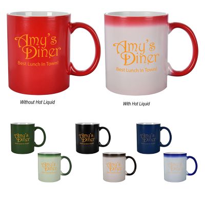 Custom Printed 11 Oz Color Changing Mugs