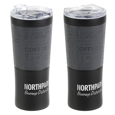 16 Oz Custom Vacuum Insulated Stainless Steel Tumblers with Silicone Wrap