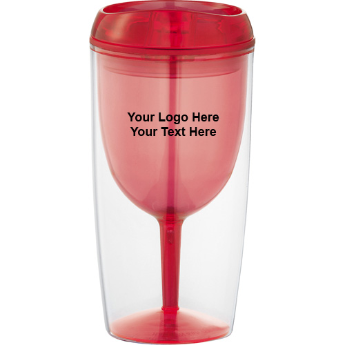 Promotional 10 Oz Game Day Wine Glass Cups