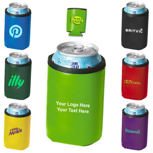 Customized Royale Deluxe Collapsible Can Coolers - 7 Colors