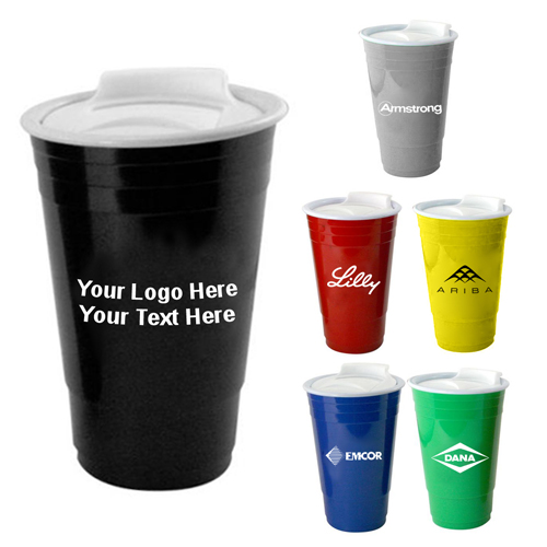 16 oz Insulated Party Cup with Spillproof Lid