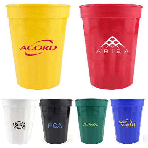 16 Oz Customized Fluted Stadium Cup With 6 Colors