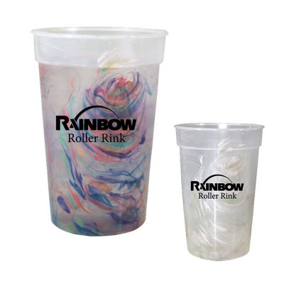 Custom 17 Oz Rainbow Confetti Mood Cups