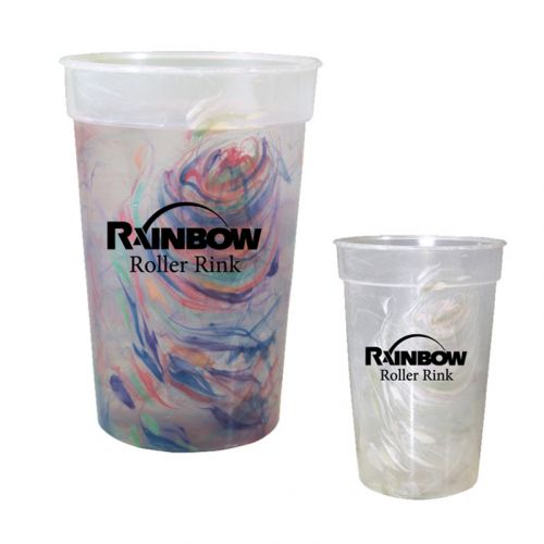 17 Oz Rainbow Confetti Mood Cups