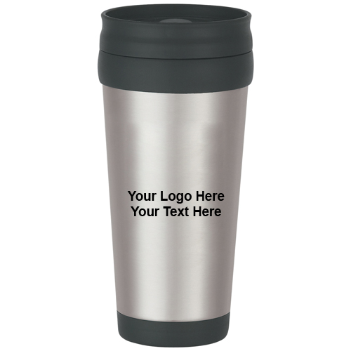 Promotional 16 Oz Stainless Steel Tumbler with Slide Action Lid and Plastic Inner Liner