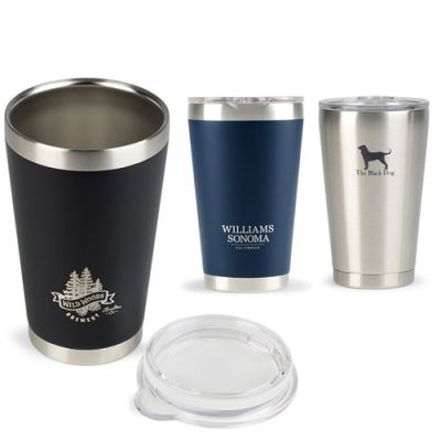 Custom Printed 16 Oz Aviana Vale Double Wall Stainless Pint Tumblers