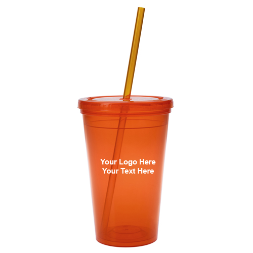 16 Oz Personalized Economy Double Wall Tumblers