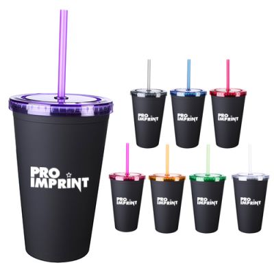 16 Oz Newport Tumblers with Straw
