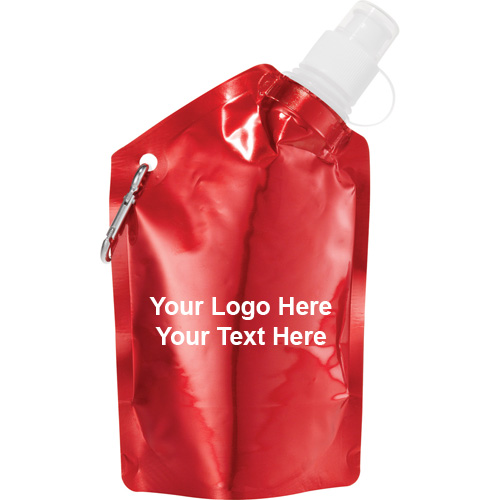 Customized 12 Oz Baja Water Bags with Carabiner