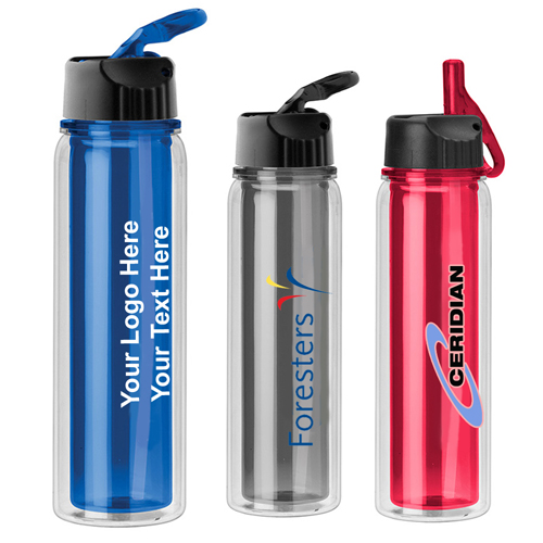 17 Oz Logo Imprinted Double-wall Cabrillo Water Bottles