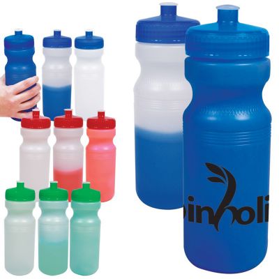24 Oz Custom Printed Color Changing Water Bottles