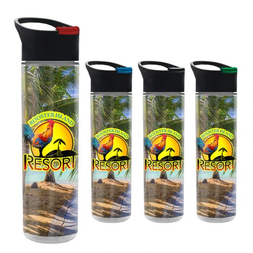Printed Full Color Wrap Insulated Tritan Bottles with Pop up Sip Lid