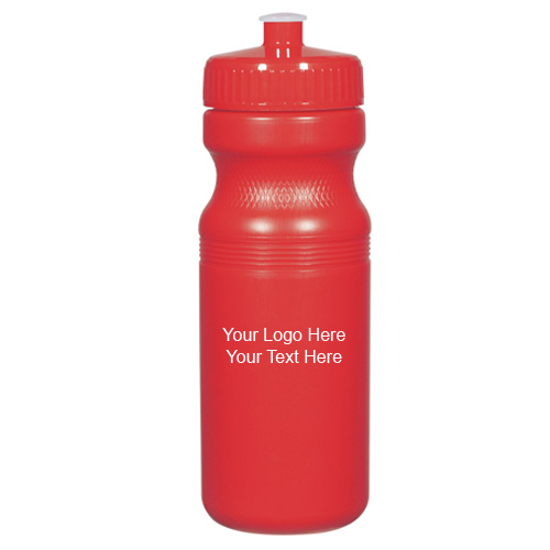 24 Oz Personalized Poly-Clear Fitness Bottles
