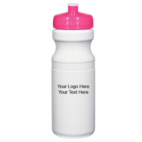 24 Oz Personalized Poly-Clear Fitness Bottles