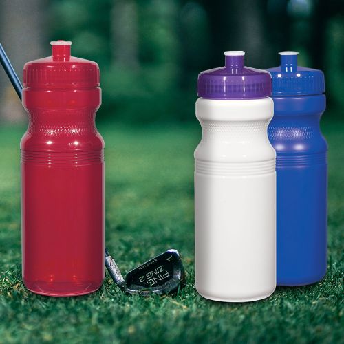 Custom Printed Poly Clear 24 OZ. Fitness Bottles