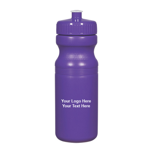 24 Oz Custom Printed Poly-Clear Fitness Bottles