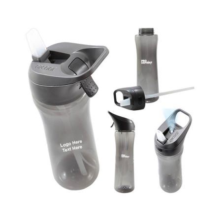 Promotional 24 Oz O2 Cool Ergo Bottle with Brighton Mist N Sip Top