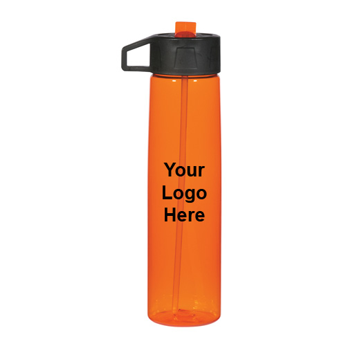Promotional 25 Oz Water Bottle With Straw