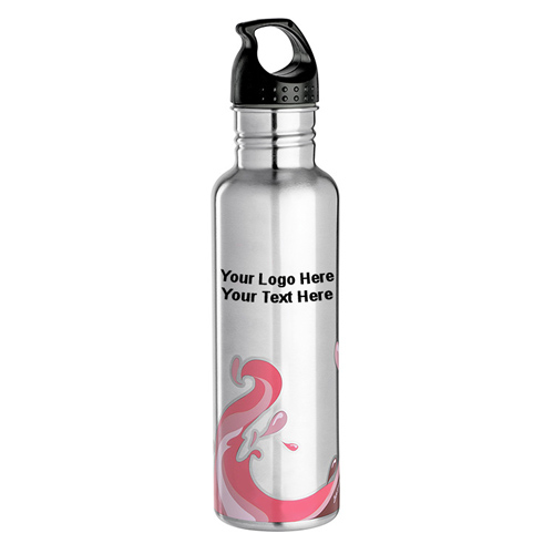 25 Oz Customized Stainless Wave Water Bottle with 5 Colors