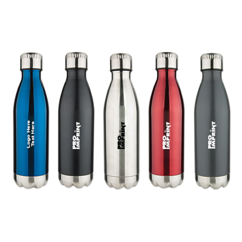 17 Oz Stainless Steel Cola Shaped Bottles