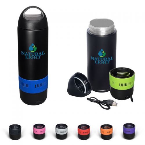 Promotional 13 Oz Bluetooth Speaker Vacuum Water Bottles