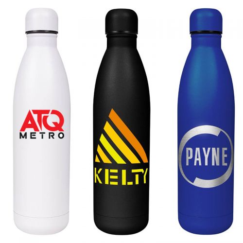 26 Oz Powder Coated Hydro-Soul Insulated Stainless Steel Water Bottles