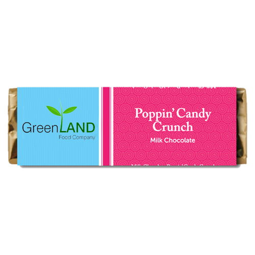 Promotional Milk Chocolate Candy Crunch Flavored Candy Bars Gold
