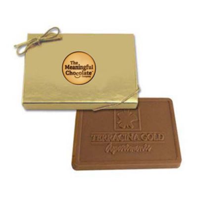Custom Printed Renoir Gift Box with 3 Oz Chocolate Bars