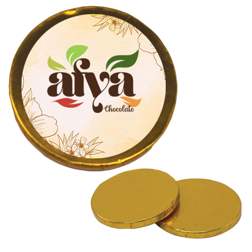 Promotional Chocolate Coins with Full Color Decal