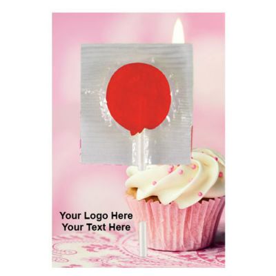 Custom Logo Imprinted Lollipop Cards