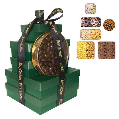 Custom Imperial Gift Tower Box with Candies