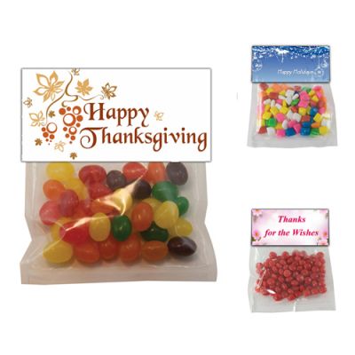 Large Candy Bag with Logo Imprinted Header Card